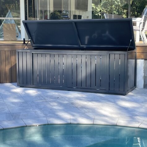 Pool Pump Cover Sliding Doors Vertical Slats
